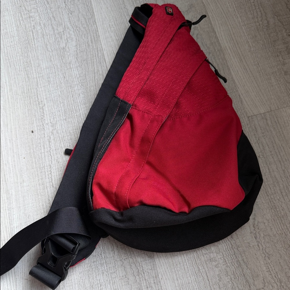 Victorinox Red and Black Men's Sling Belt Bag